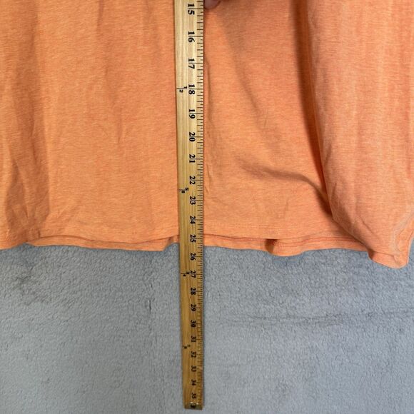 S Tasc Performance Shirt Womens‎ XL Orange Short Sleeve Moisture Wicking US Open - Picture 7 of 9